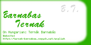 barnabas ternak business card